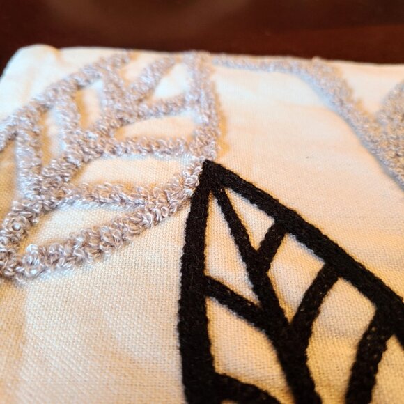 Boho Decorative Throw Pillow Cover Accent Case Leaf Cottage Modern Decor 12x20 - Picture 9 of 11